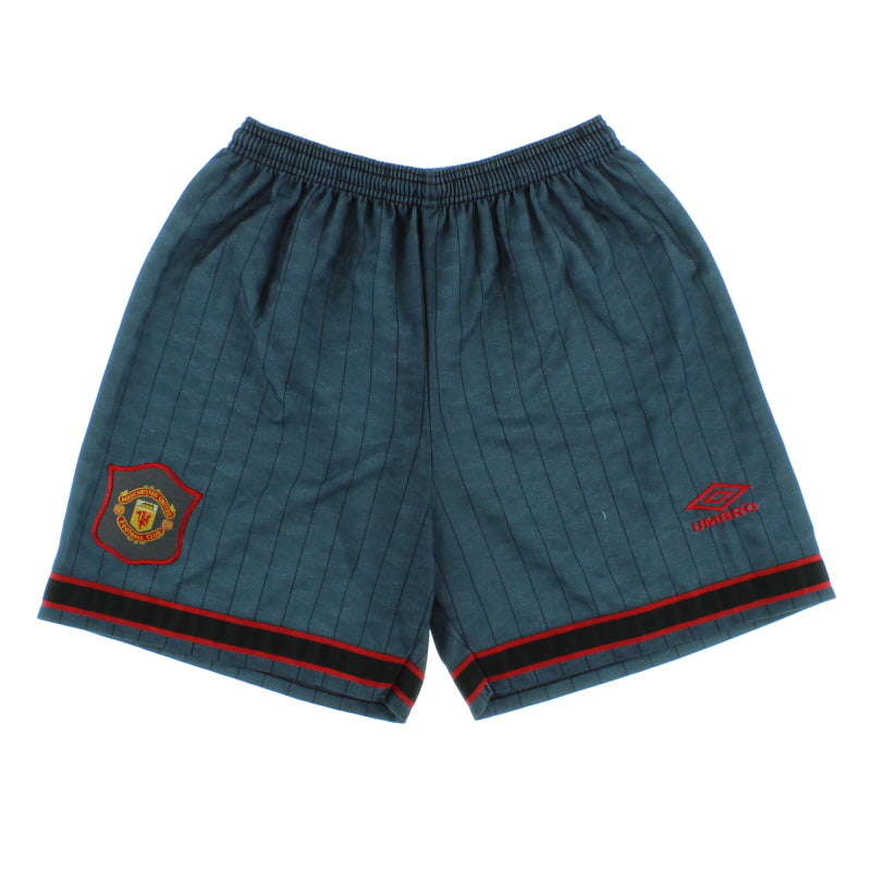1995-96 Manchester United Umbro Pantalón Corto de Visitante S