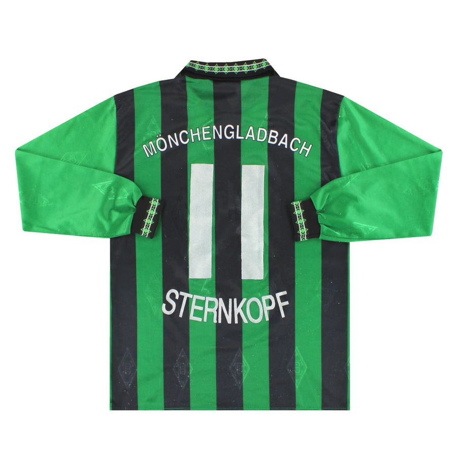 Camiseta de visitante del Borussia Mönchengladbach 1995-96 Sternkopf #11 Manga Larga