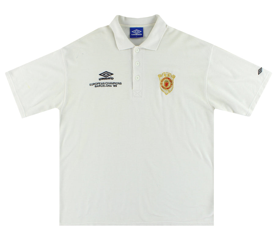 1999-00 Manchester United Umbro 'Champions' Polo Shirt XL