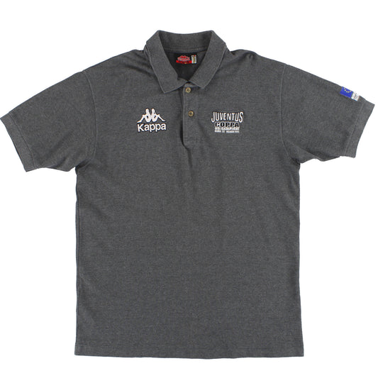 1995-96 Juventus Kappa 'Coppa Campioni' Polo Shirt XL