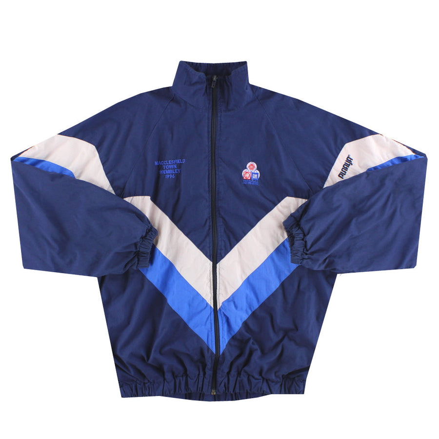 Chaqueta de chándal Macclesfield de 1995-96, edición de partido 'Wembley', talla XL