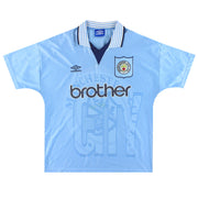 Camiseta Umbro del Manchester City de local 1995-97 Talla L