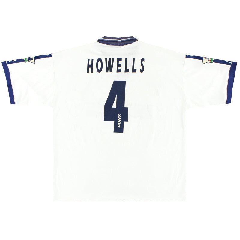 1995-97 Camiseta de casa Tottenham Pony Howells #4 XL