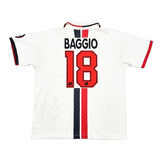 1995/96 AC Milan Baggio #18 Away Shirt (L) Lotto