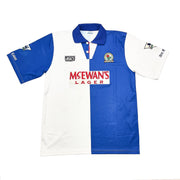 1995/96 Blackburn Rovers Sherwood #4 Camiseta Local (L) Asics