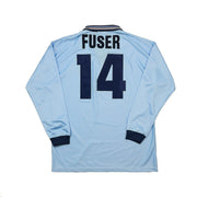 1995/96 Lazio Fuser #14 Camiseta de local de manga larga *emitida para partido* (L) Umbro