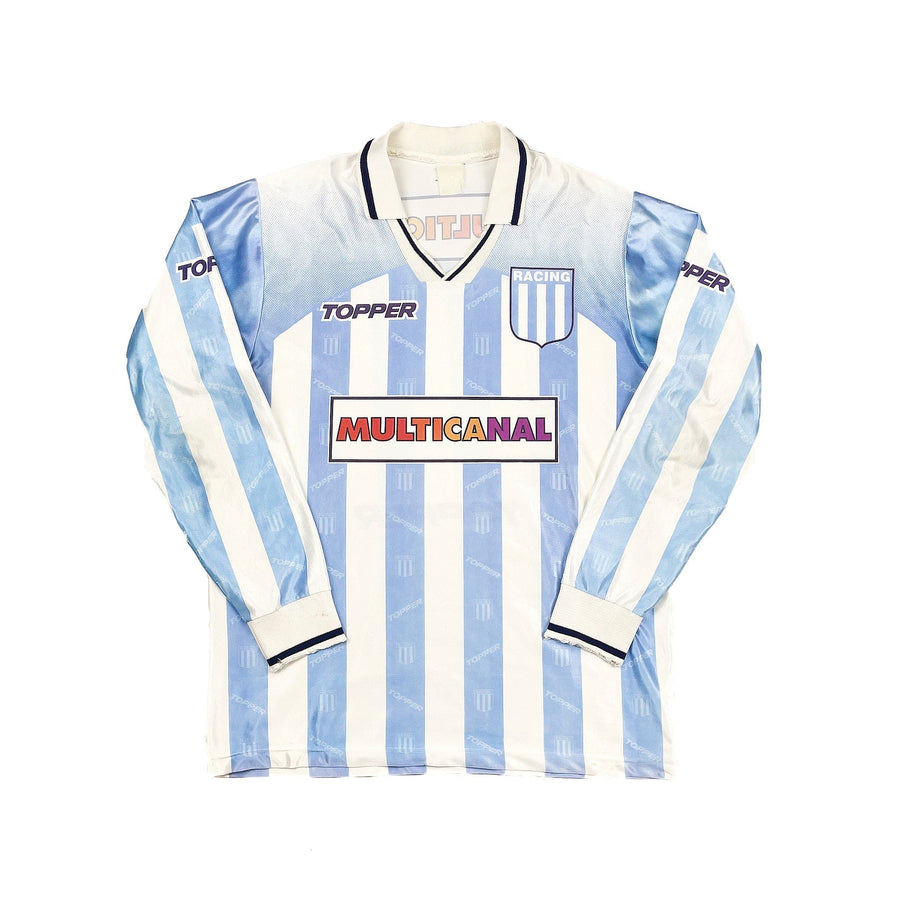 Camiseta de local de manga larga del Racing Club 1995/96 (talla L) Topper