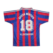 Camiseta de Local del Bayern de Múnich 1995/97 Klinsmann #18 (S) Adidas