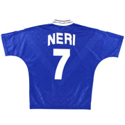 1996-97 Camiseta de casa del Brescia Neri #7 *Impecable* S