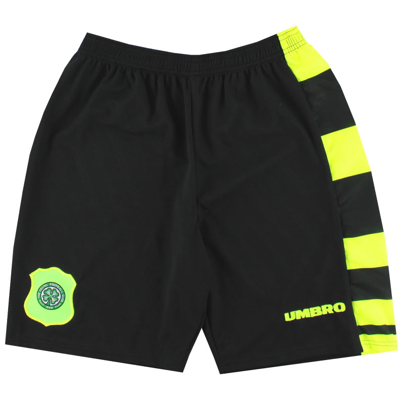 Pantalón corto de visitante Umbro del Celtic 1996-97 *Como nuevo* S