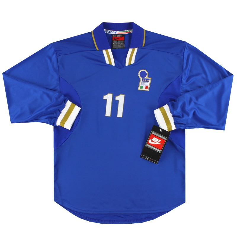 1996-97 Italia Nike Camiseta de local de jugador #11 *con etiquetas* XL