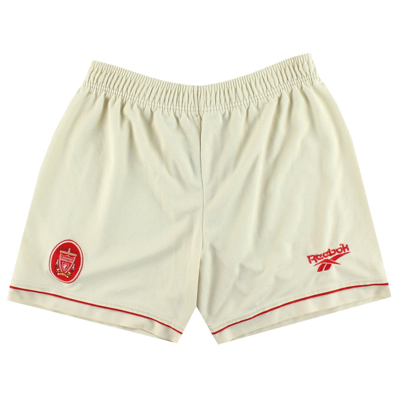 1996-97 Liverpool Reebok Pantalones cortos de la segunda equipación Talla S