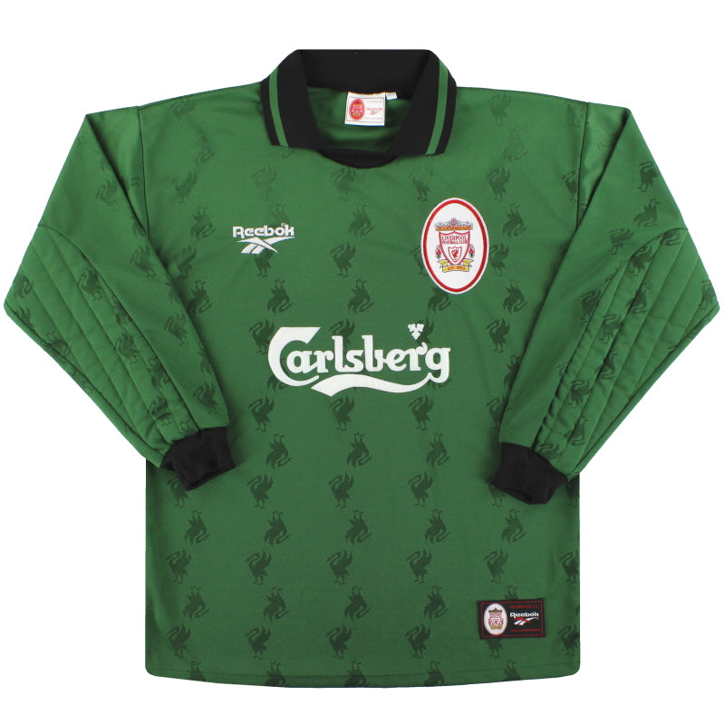 Camiseta de portero Reebok Liverpool 1996-97 Talla L. Niños