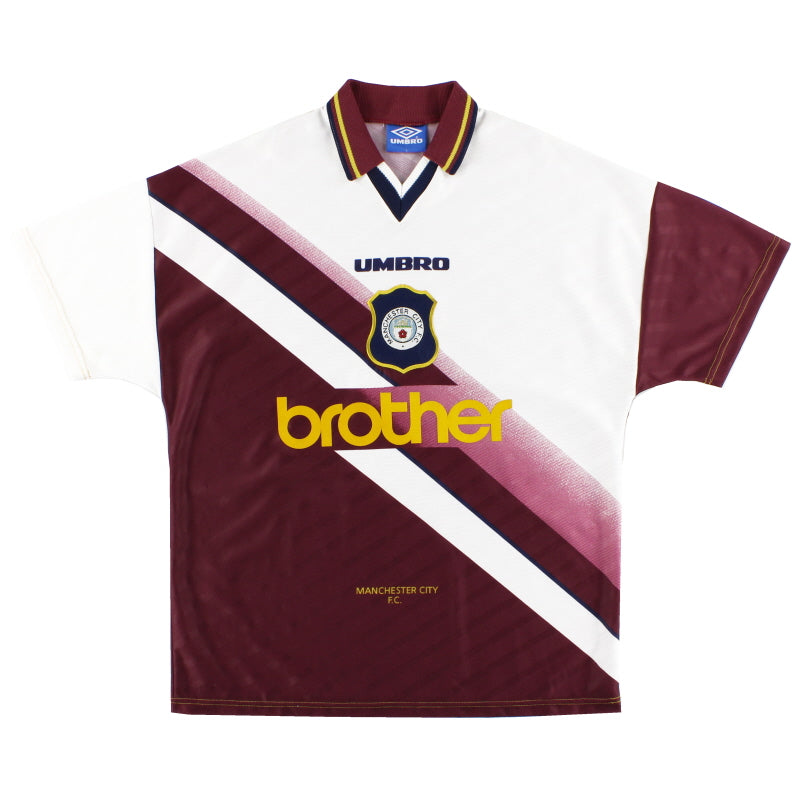 Camiseta de visitante Umbro del Manchester City 1996-97 XL