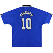 1996-97 Manchester United Camiseta Umbro Tercera Equipación Beckham #10 L