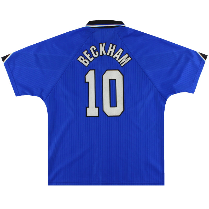 1996-97 Manchester United Camiseta Umbro Tercera Equipación Beckham #10 L