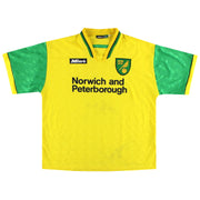 Camiseta Local Mitre del Norwich City 1996-97 Talla M