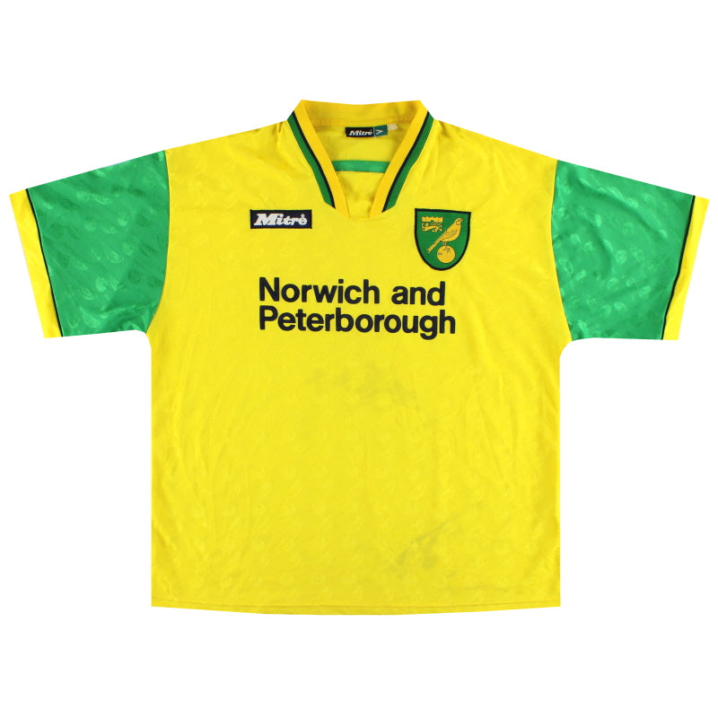 Camiseta Local Mitre del Norwich City 1996-97 Talla M