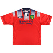 Camiseta Mitre del Norwich City visitante 1996-97 L