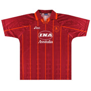 1996-97 Camiseta de Casa Roma Asics XL