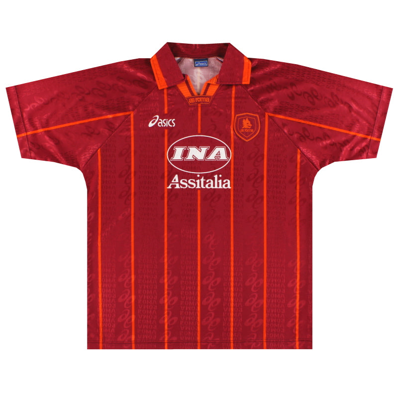 1996-97 Camiseta de Casa Roma Asics XL