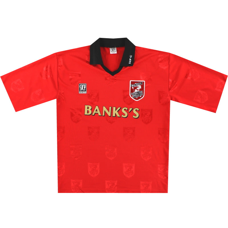 Camiseta de casa del Walsall 1996-97 *Impecable* L
