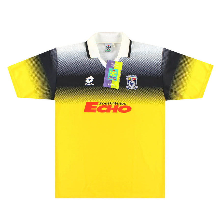 Camiseta de visitante de Cardiff City Lotto 1996-97 *con etiquetas* XL