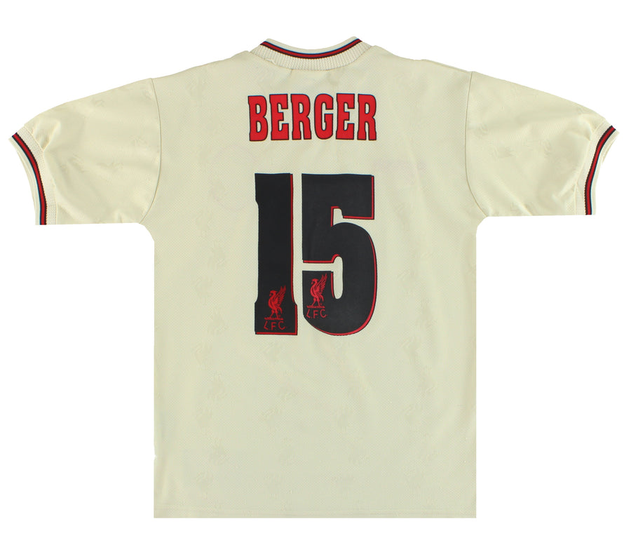 1996-97 Liverpool Reebok Away Shirt Berger #15 Y