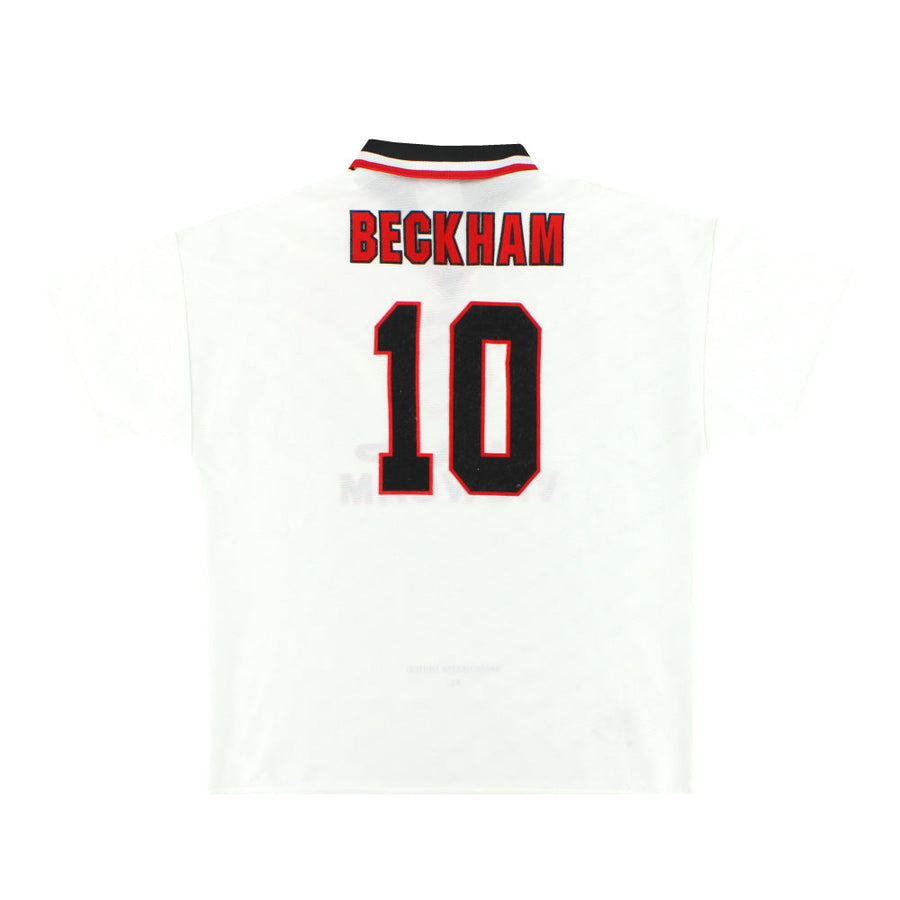 1996-97 Manchester United Umbro Away Shirt Beckham #10 L - Classic Football Kit