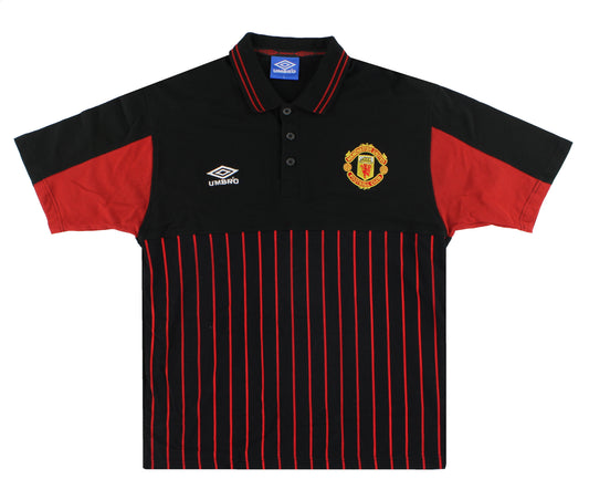 1996-97 Manchester United Umbro Polo Shirt L