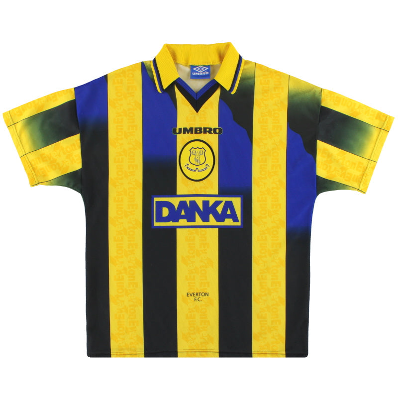Camiseta de visitante Umbro del Everton 1996-98 *Impecable* L
