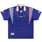 Camiseta de la primera equipación de Francia adidas 1996-98 Talla S
