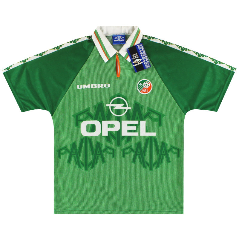 Camiseta de casa Umbro de Irlanda 1996-98 *con etiquetas* L