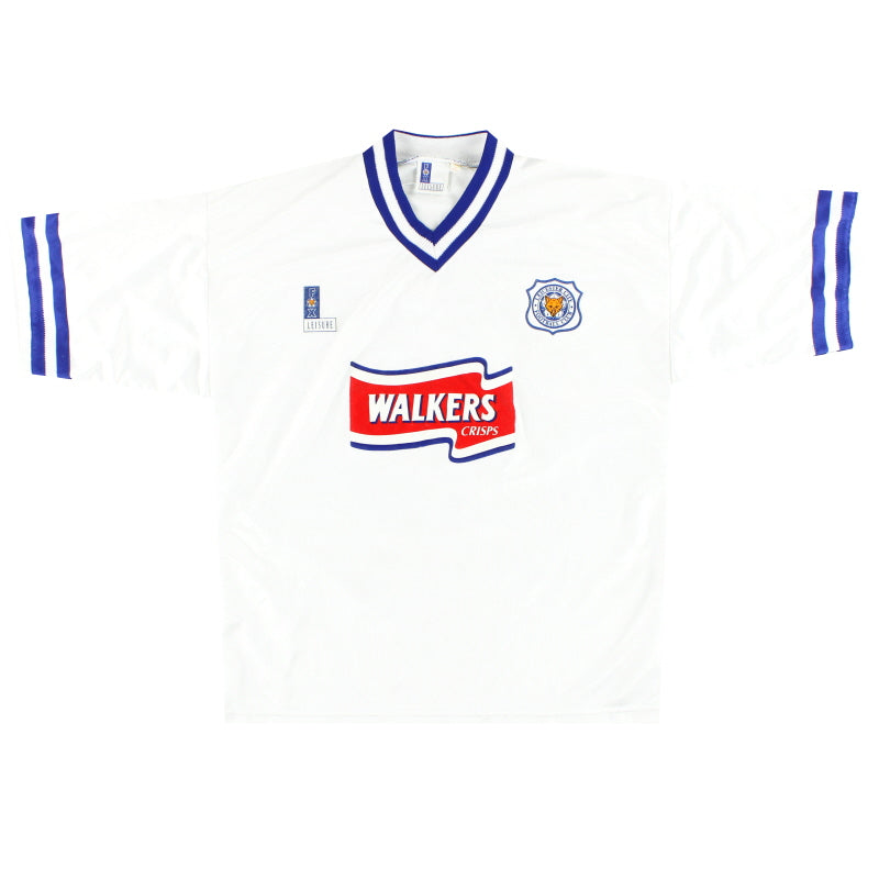 Camiseta de visitante Leicester Fox Leisure 1996-98 XL