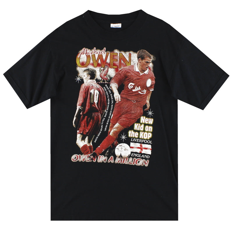 Camiseta gráfica del Liverpool de Owen de 1996-98 - Talla S