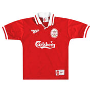 1996-98 Liverpool Reebok Home Shirt Collymore #8 XL.Boys