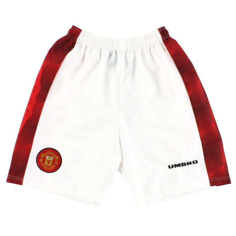 1996-98 Pantalones cortos de casa Umbro del Manchester United Y