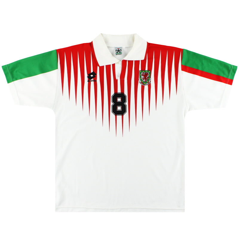 1996-98 Gales Lotto Camiseta de la tercera equipación emitida al jugador #8 L