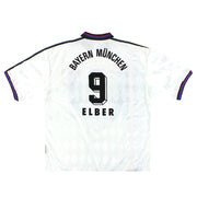 Camiseta de visitante adidas del Bayern Múnich 1996-98 Elber #9 XL