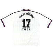 Camiseta Visitante adidas del Bayern Múnich 1996-98 Ziege #17 XL