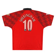 Camiseta de casa Umbro del Manchester United 1996-98 Sheringham #10 XL