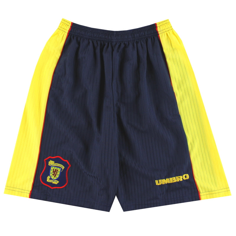 1996-99 Escocia Umbro Pantalones Cortos Visitante *Impecables* M