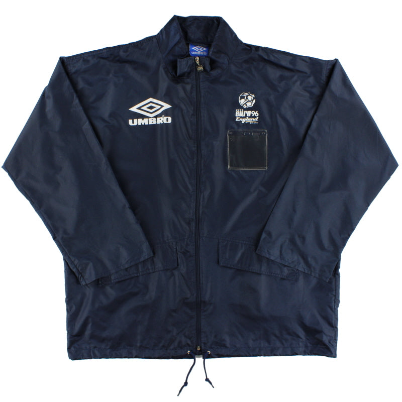 Chaqueta de lluvia de prensa Umbro Euro 96 de 1996 *Nueva* XXL