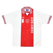 1996/97 Ajax Babangida #7 Camiseta de casa *NUEVA SIN ETIQUETA* (XL) Umbro
