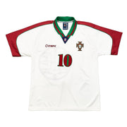1996/97 Portugal Rui Costa #10 Camiseta de Visitante (M) Olympic