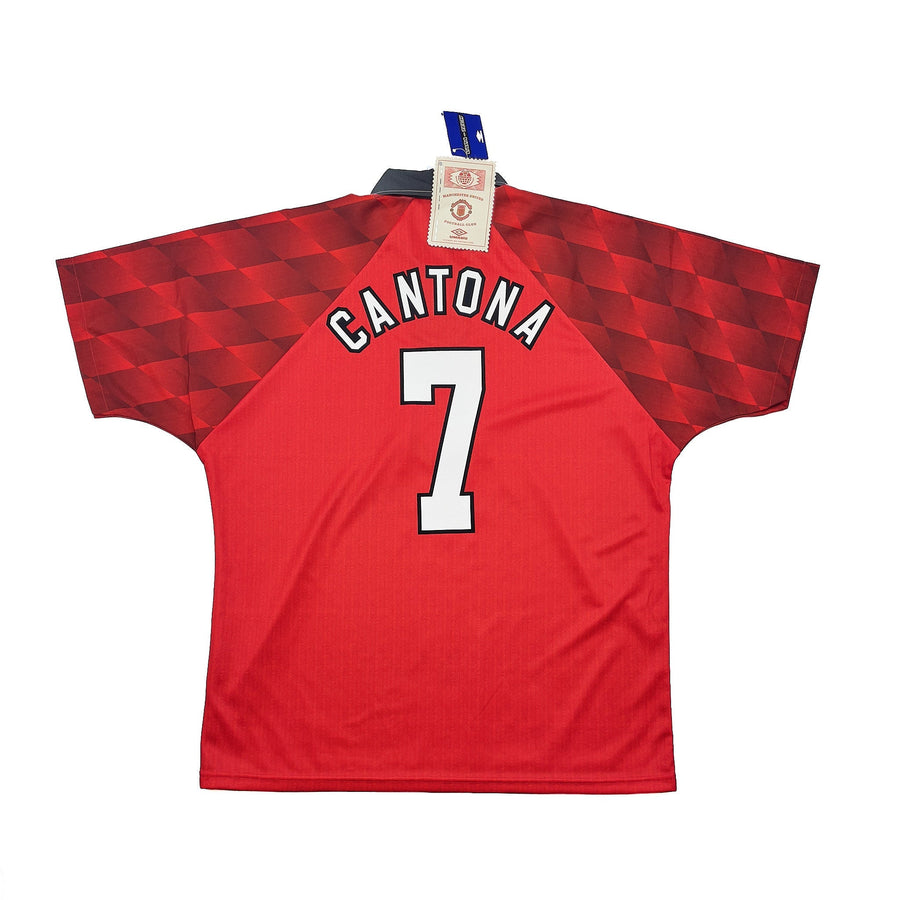 Camiseta de local Umbro Manchester United Cantona #7 1996/98 *NUEVA CON ETIQUETAS* (Talla L)