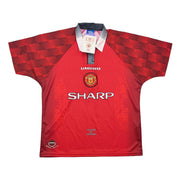 Camiseta de local Umbro Manchester United Cantona #7 1996/98 *NUEVA CON ETIQUETAS* (Talla L)