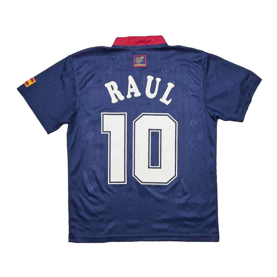 1996/98 España Raúl #10 Camiseta Visitante (S) Adidas