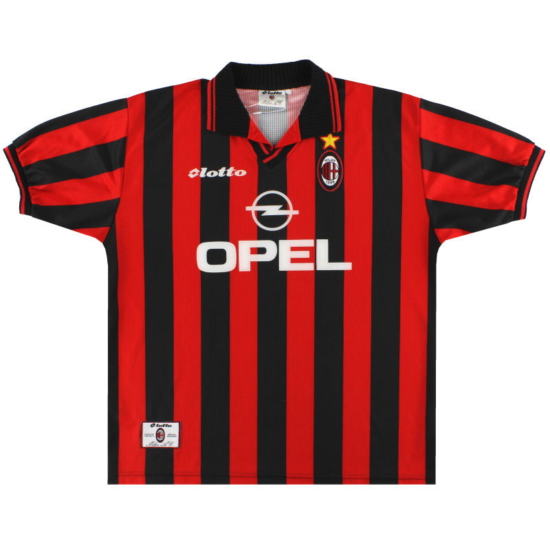 Camiseta Lotto de local del AC Milan 1997-98 M