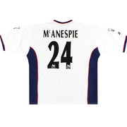 Camiseta de local Reebok del Bolton de partido de la temporada 1997-98 - McAnespie #24 Talla XL